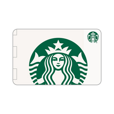 STARBUCKS<sup>&reg;</sup> $25 Gift Card - Treat yourself to hot or cold drinks, snacks, gifts and more!