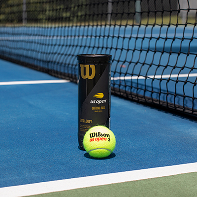 WILSON<sup>&reg;</sup>US Open Official Tennis Balls, 3 Pack
Premium Quality Felt, Extra duty ideal for longer play on hard court surfaces. 